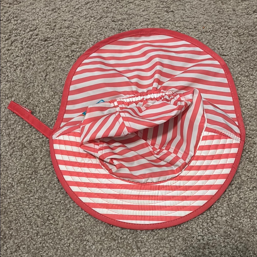 Striped Pink Kids Sun Hat